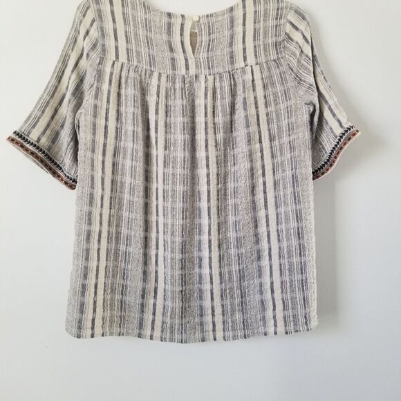 Bohme Boho Embroidered Peasant Blouse size XS - Picture 8 of 10